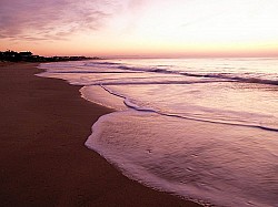 Short walk to a long sandy beach
