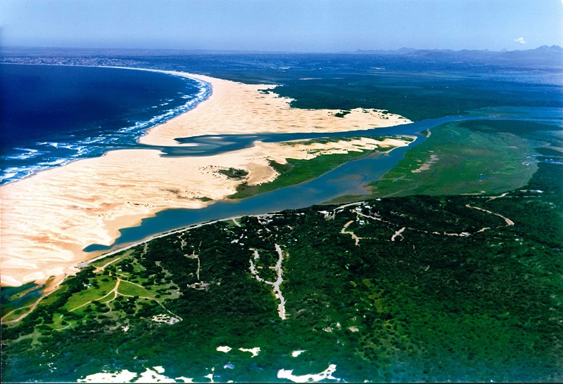 Arial view of Gamtoos Mouth Resort 